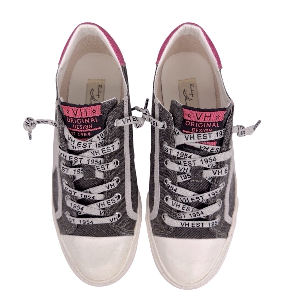 Vintage Havana Women’s Dark Gray and Pink Sneakers Size-8 EUC - Picture 5 of 11